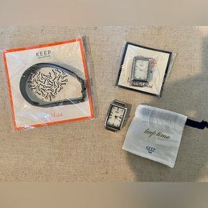 KEEP Collective Hematite Mesh Band and Tank TimeKeys